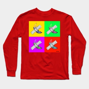 banana in technicolor ecopop Long Sleeve T-Shirt